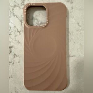 Ornato Ripple Silicone iPhone 16 Pro Max Case - Latte